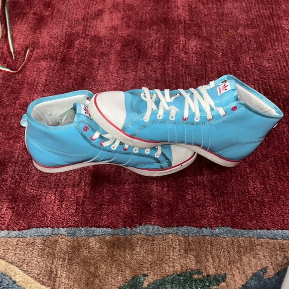 Adidas Blue High-Top Sneakers for Women - Picture 3 of 7